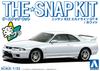 Aoshima Bunka Kyozai Серия The Snap Kit Nissan R33 Skyline Белый Пластиковый Модельный Набор (АОСИМА) 1/32 GT-R Предварительно окрашенный 15-C
