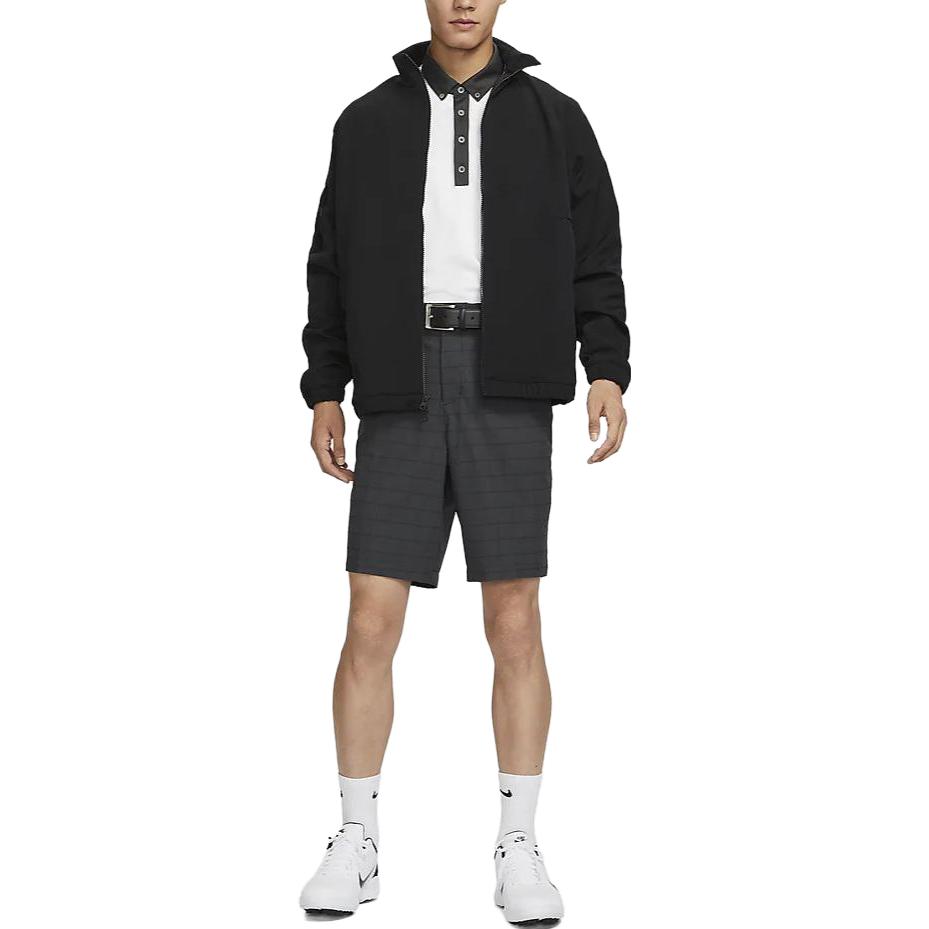 Nike Golf Clothing Men's Black Stand Collar Moderate FB5496-010