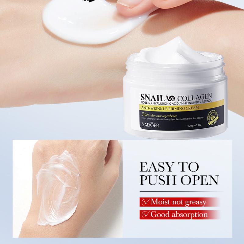 Крем против морщин с экстрактом улитки SADOER Collagen Firming Moisturizing Firming Cream