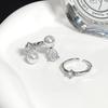 Нишевый Дизайн Чувство Асимметричный Циркон Темперамент Простой Личность Высокое Чувство Открытое Кольцо Кольцо на Указательный Палец