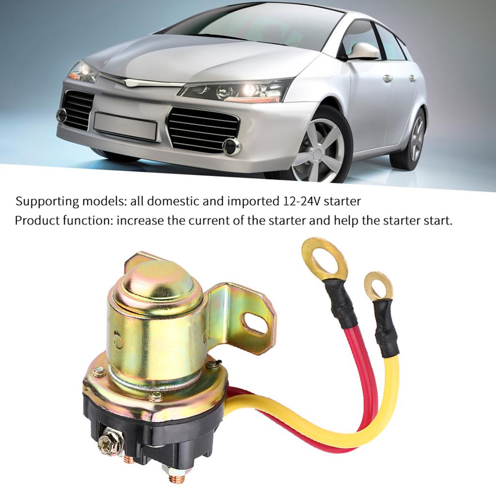 Starter Motor Relay Starter Solenoid Relay Fits All Domestic And Imported 12 24V Starter