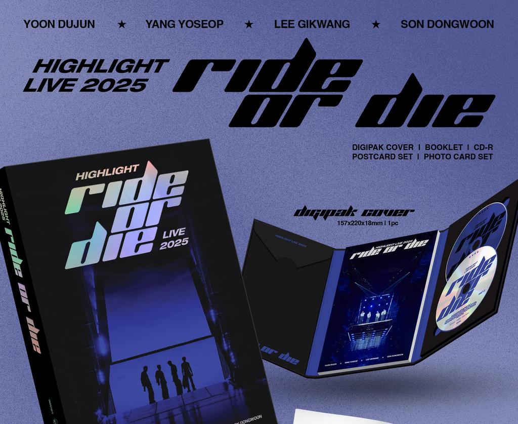 [POB] HIGHLIGHT (B2ST · BEAST) - HIGHLIGHT LIVE 2025 [RIDE OR DIE] (Limited ver.)
