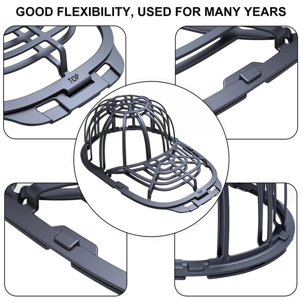 Upgraded Hat Washer Multifunctional Baseball Cap Washing Cage for Adult Kid's Hat Washer Frame Hat Cleaners Shaper Protector