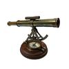 Морской латунный телескоп, деревянная основа, компас на основании, геодезические приборы, рабочая алидада, лучший подарок