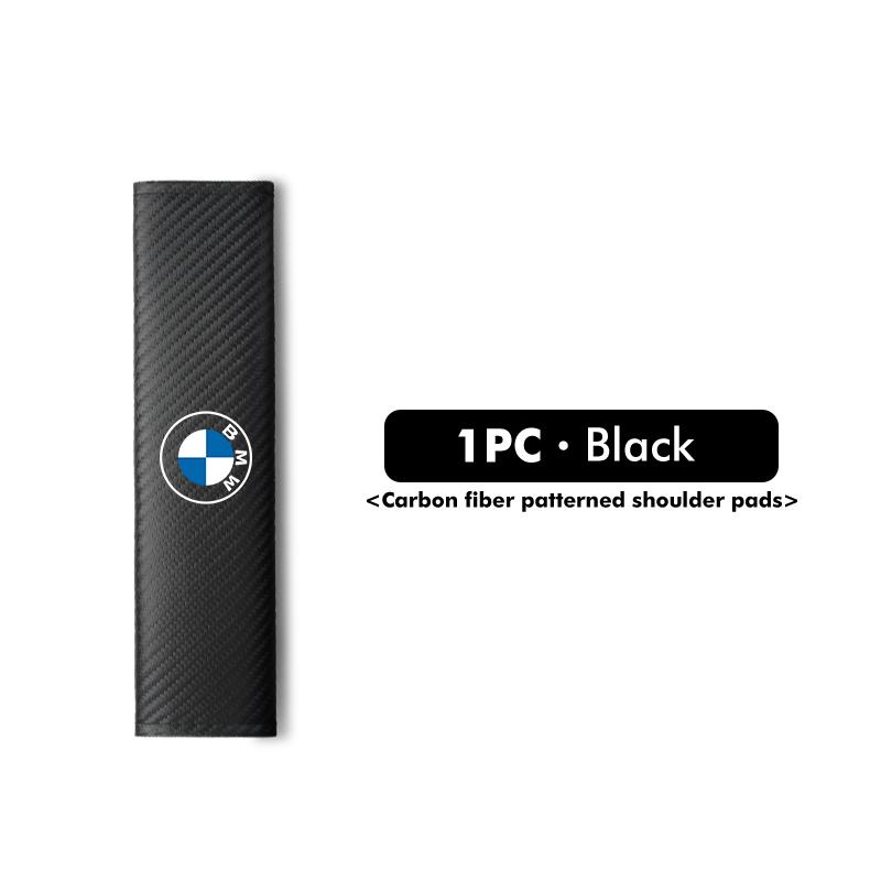 Car Seat Belt Shoulder Carbon Fibre Protection Pad Accessories For BMW 1 3 5 7 Series M F01 F20 F10 F13 E52 E53 E60 E93 YF6