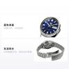 Seiko Нет. Мужские часы 5 серии, полупрозрачные, светящиеся, водонепроницаемые, автоматические, стальной ремешок, синий циферблат SNXS77