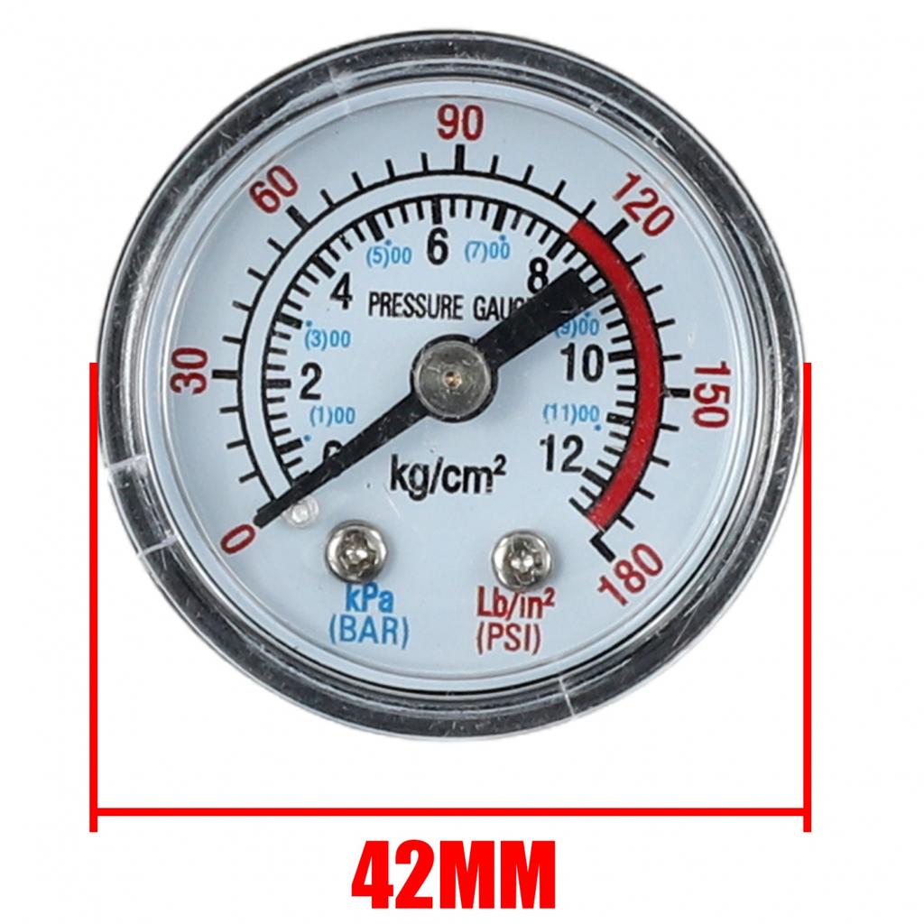 Case Air Compressor Hydraulic Fluid Pressure Gauge