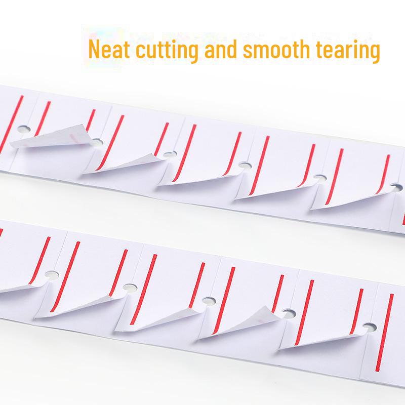 Флуоресцентная однорядная бумага для ценников - 10 рулонов для супермаркетов.