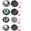 Car Sticker Skoda 2026 Hot 4pc 55mm 65mm Car Original Wheel Center Cover Hub Cap Emblem Replacement For Skoda Octavia Fabia Rapi