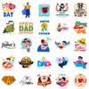 50 Father'S Day Themed English Short Sentences, Gifts, Water Glasses, Suitcases, Decorative Stickers, Waterproof Stickers