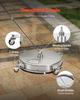 VEVOR 18" Pressure Washer Surface Cleaner, Stainless Steel Pressure Washer Attachments with 4 Wheels, 4000 Max PSI, 1/4 Quick Connector
