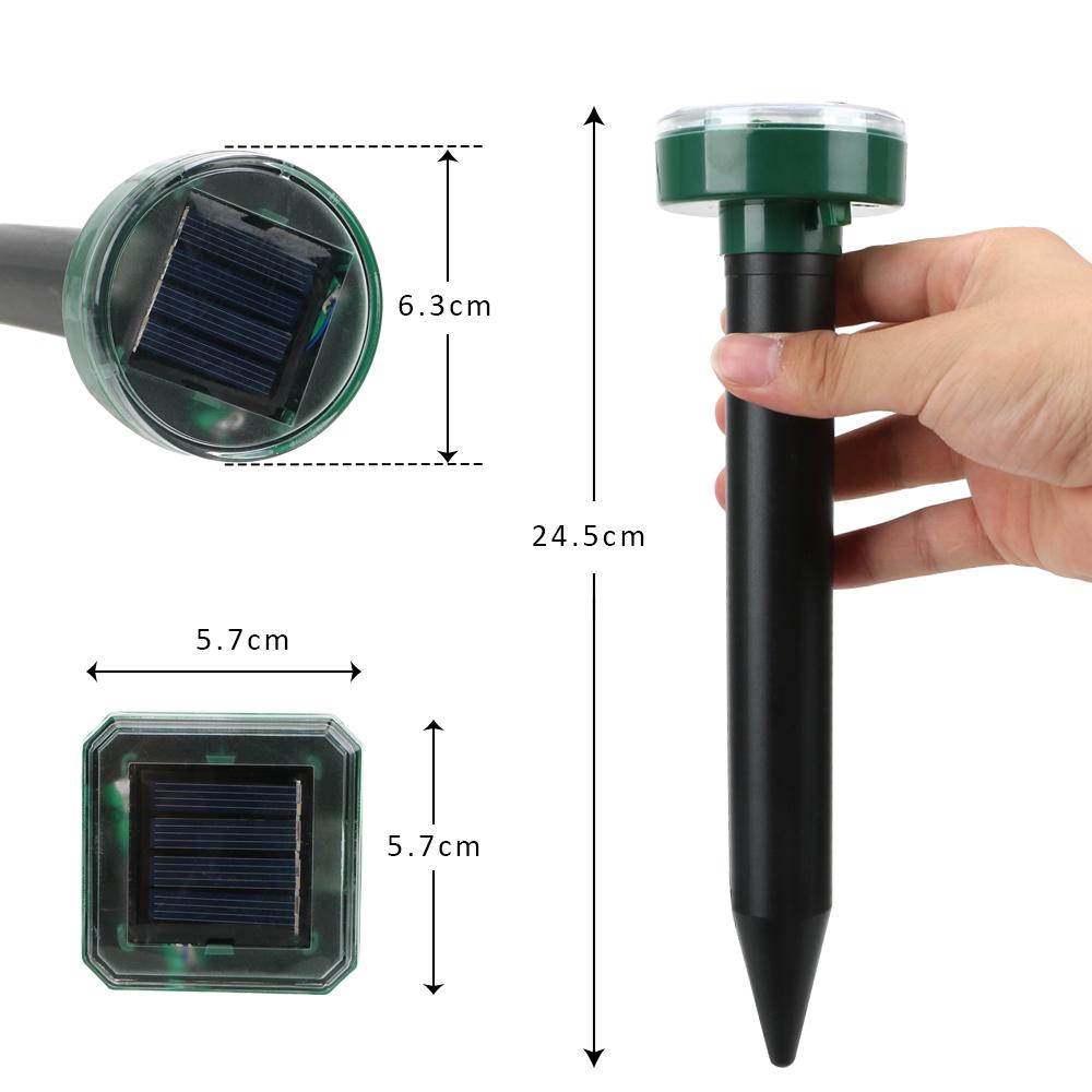 Snake Bird Mosquito Mouse Solar Power Ultrasonic Pest Repelling Pest Repeller Mole Repellent Outdoor Garden