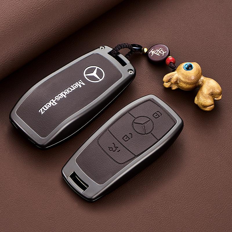 Key Fob Cover for Mercedes Benz EQS450 2024, Key Fob Case for Benz EQE350 S580 C300 C-ClassSmart key accessories ZK9