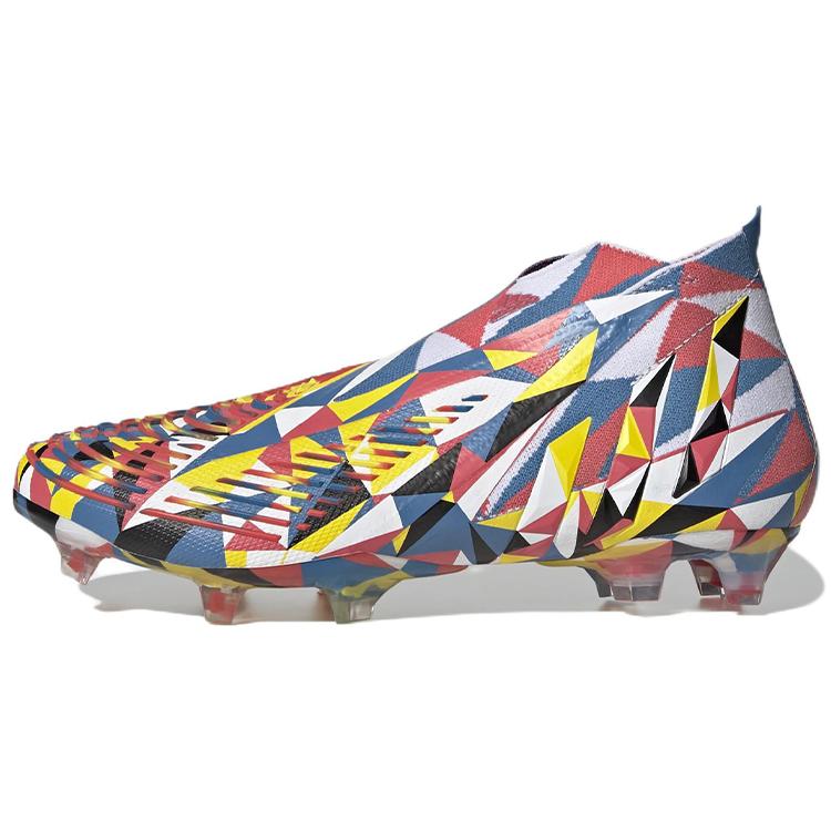 adidas Predator Edge+ FG 'Geometric' (Unisex) Bright Blue / Team Yellow / Solar Red Soccer Shoes GX3908