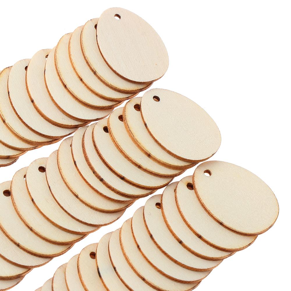 Craft Natural Wooden Hanging Ornaments Drawing Wood Slice Wood Chips Easter Decorations Easter Eggs