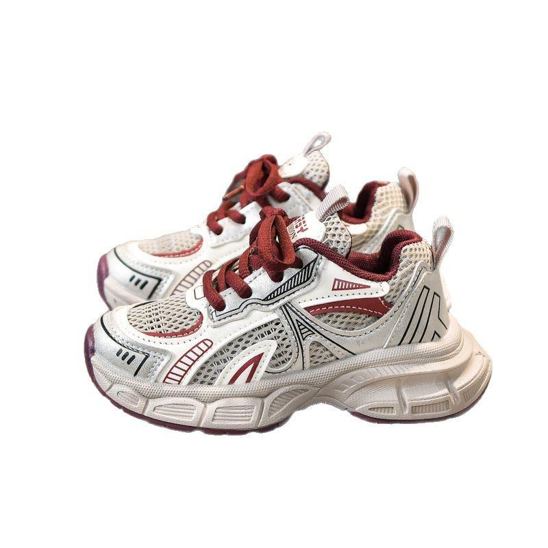 2026Spring new model girls' mesh dad shoes, children's casual shoes, breathable shoes, boys' and girls' sports shoes for summer