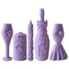 Wedding Theme Candle Silicone Mold Heat Resistant Pillar Candle Silicone Mold For Making Candle Soap Chocolate Baking