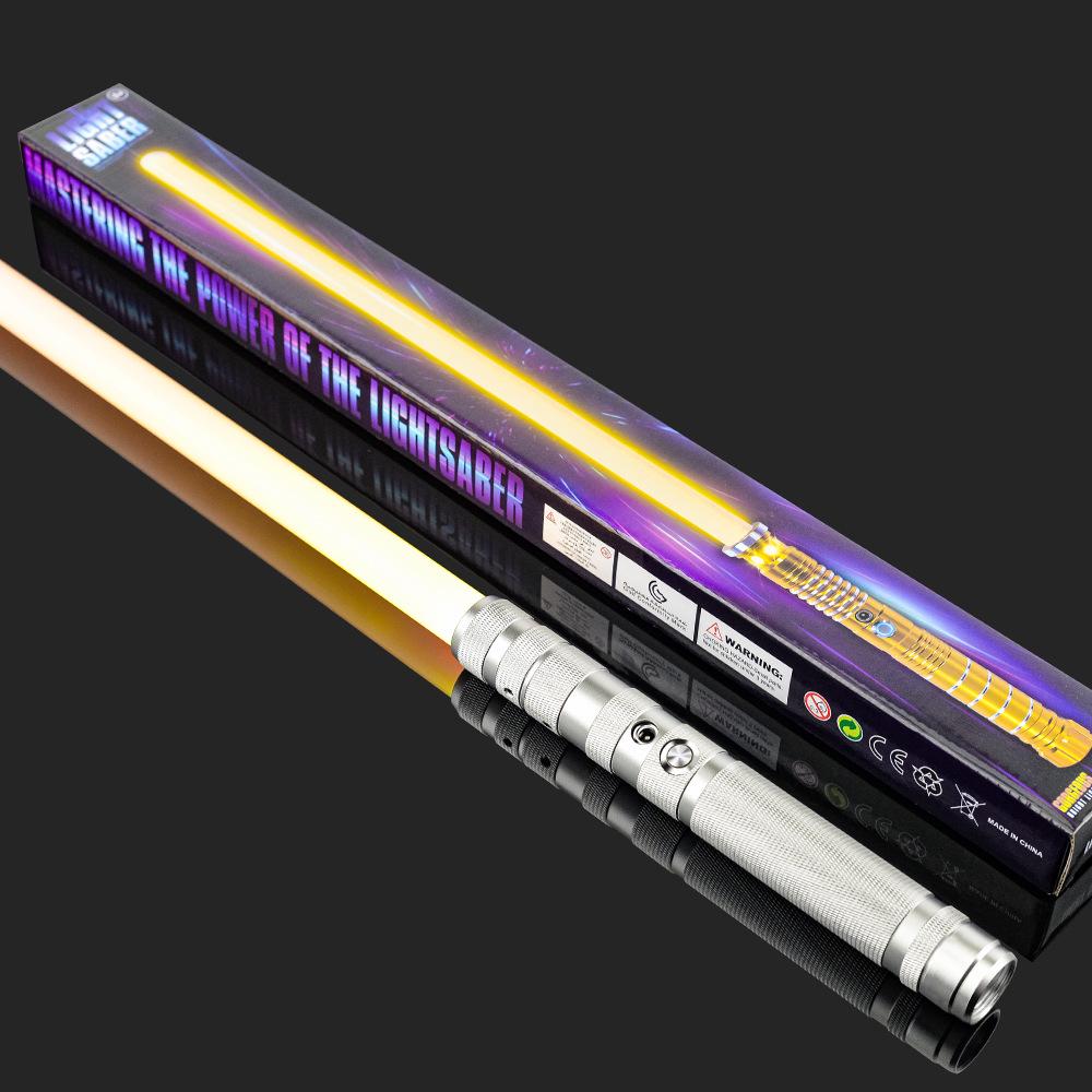 Премиальная металлическая подарочная коробка со световым мечом Звездных Войн - Перезаряжаемая, светящаяся игрушка для детей