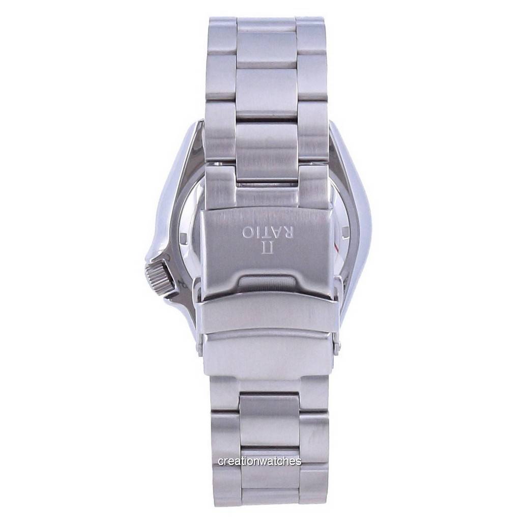 Ratio FreeDiver Blue Dial Sapphire Crystal Stainless Steel Automatic RTA102 200M Мужские часы