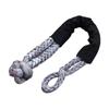 Car Trailer Tape Rope 38000 Pound Soft Shackle Synthetic Recovery Tow Strap Wear-resistant SUV Towing Strap for ATV UTV SUV