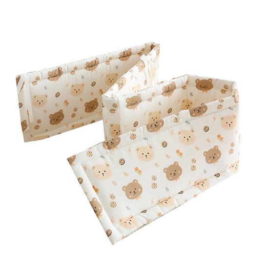 Универсальный бортик для детской кроватки, мягкая защита, дышащий, для детской кроватки, хлопковая набивка, бортик кроватки, боковая стенка манежа, боковая кровать