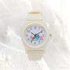 Watch Tom and Jerry Analog Polyurethane Belt Illustration Rubber Watch Ivory [Fieldwork] Women's TAJ006-1