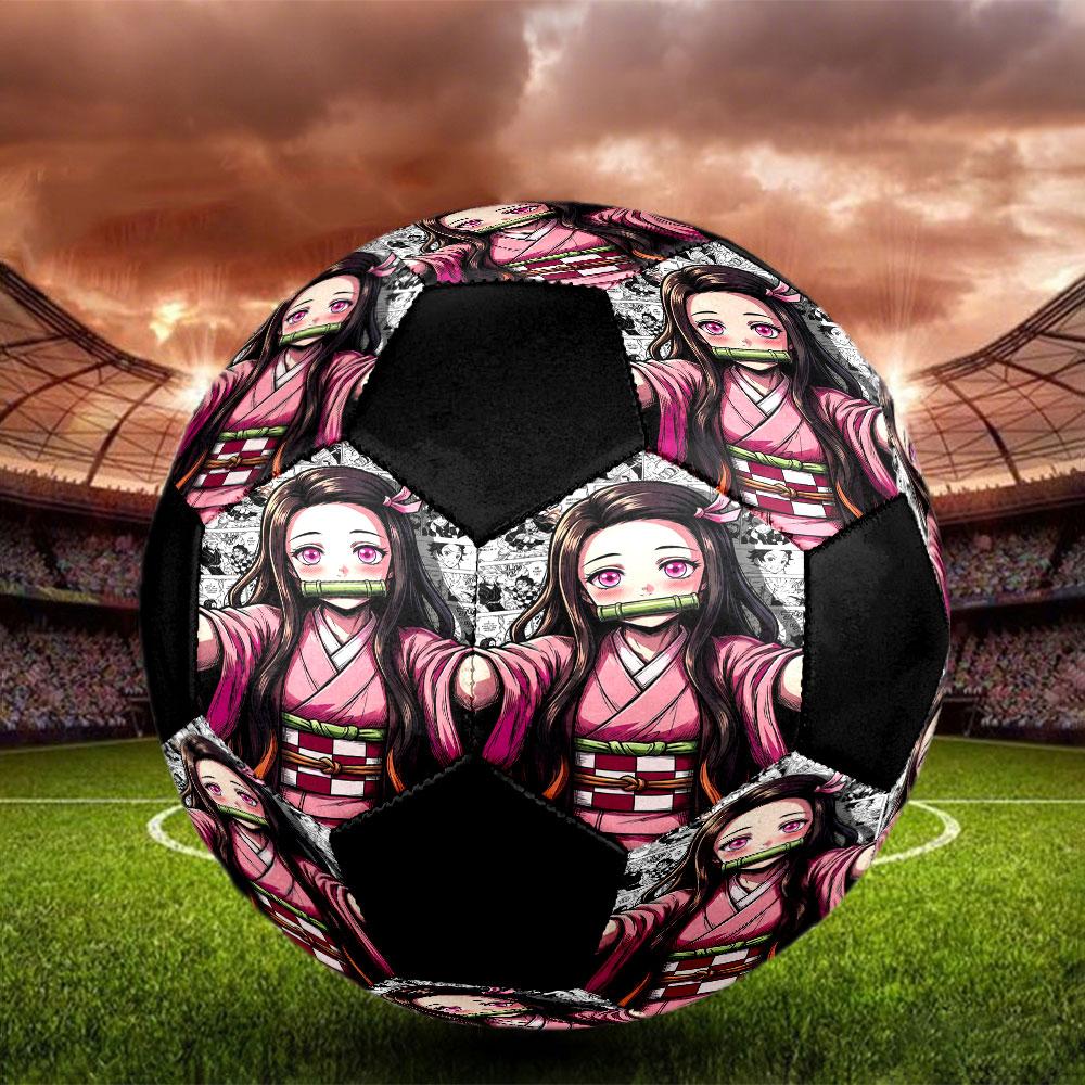 1pc Demon Slayer Soccer Ball Size 5 Indoor Soccer Ball Fashion Colorful Backyard Game - Great For Sports Fans Gift HE18