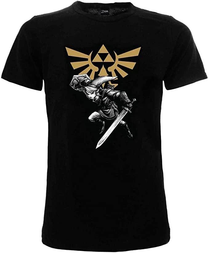 Zelda T-Shirt Link With Sword Official The Legend Of Zelda Black