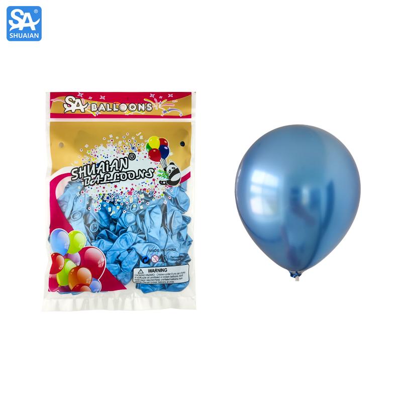 High Quality 12inch Pink Metallic Latex Balloons with Text and Patterns for Wedding Birthday Party Decoration