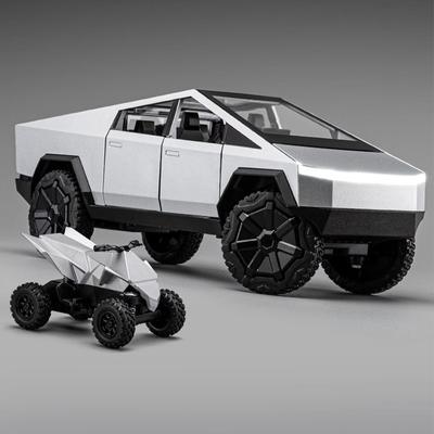 1:32 игрушечных грузовика, внедорожная литая модель автомобиля из металла, звук и свет, инерционная игрушка, детская игрушка, подарок детям на день рождения