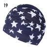 Printed Sports Accessories Elastic Nylon Turban Long Hair Protect Pool Bathing Hats Swimming Cap