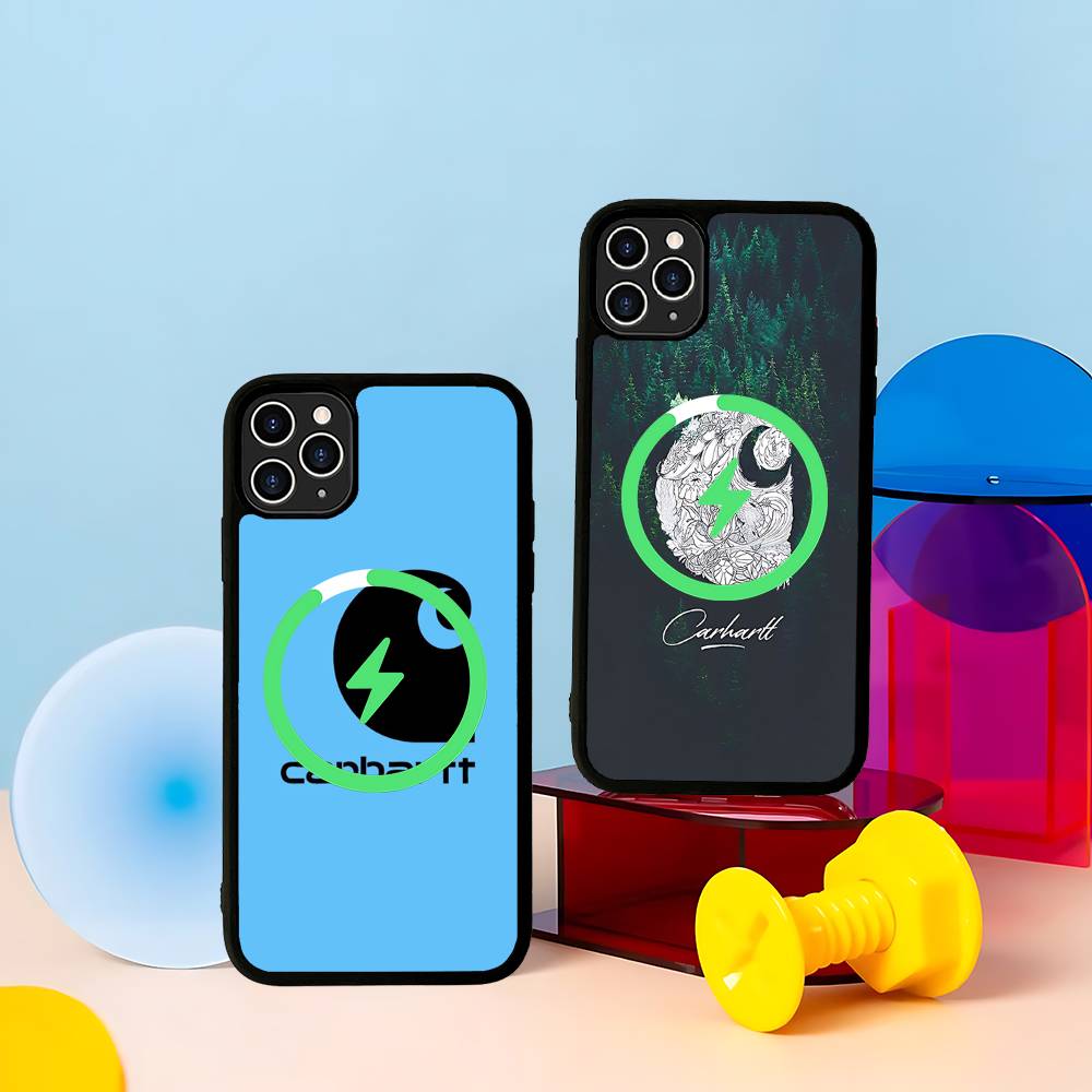 C-CarharttS Логотип Черный Для Магнитного Чехла Телефона Для IPhone 16 15 17 Pro Max 11 12 13 14 Plus Чехол