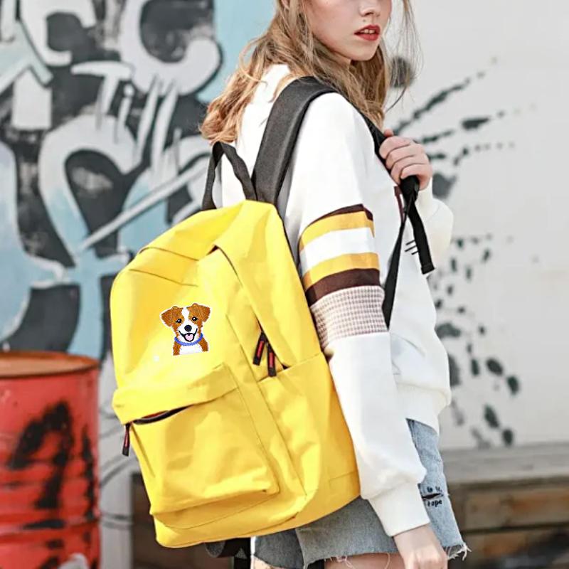 Мультяшная собака, разные стили, сумка, шляпа, полиэстер, декоративная вышивка, сделай сам, тканевая нашивка, симпатичная, 6 стилей