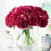 1 букет 5 головок искусственный пион шелковый цветок свадебный домашний садовый декор