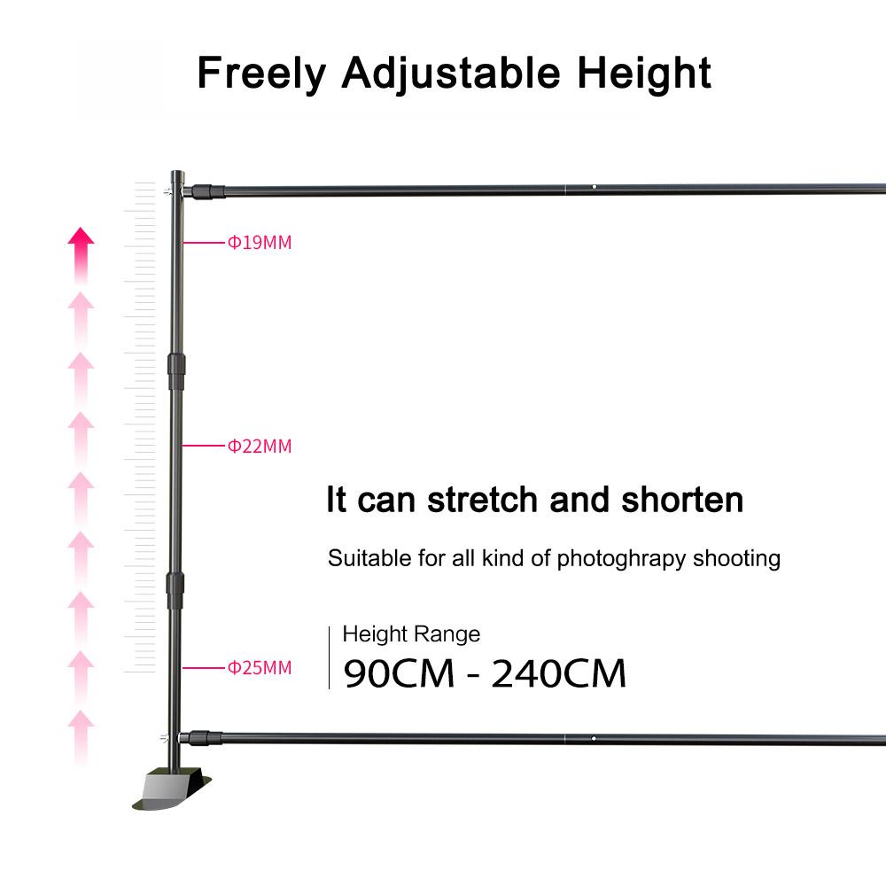 Andoer 2,4*3 метра/7,9*10 футов система поддержки фона для студийной фотографии из алюминиевого сплава