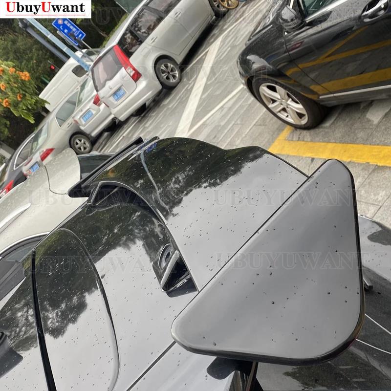 Для Peugeot 308 2008 2009 2013 ЗАДНИЙ СПОЙЛЕР ABS Пластик Цвет Карбона Хэтчбек Крыша Заднее Крыло Комплекты Обвеса Аксессуары Спойлер-губаХороший товар