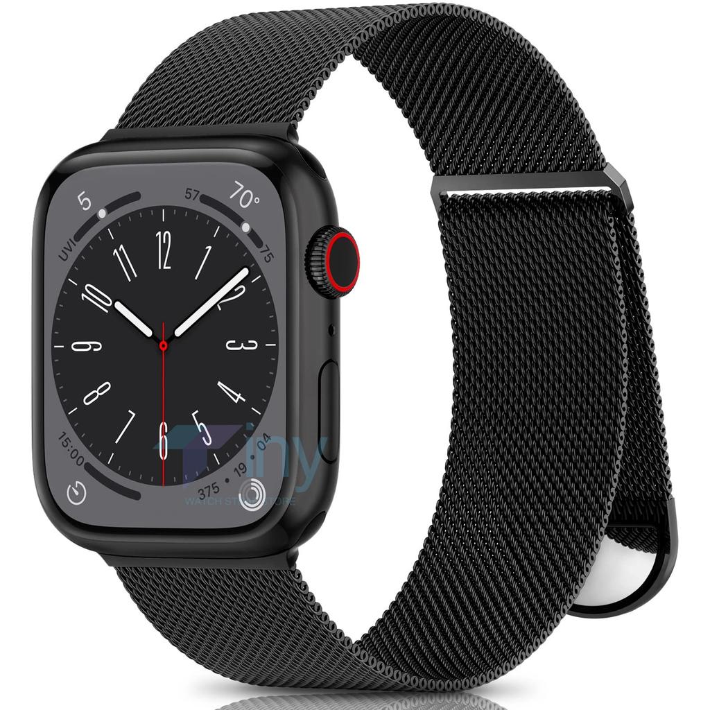 Металлический Миланский Петлевой Ремешок Для Apple Watch Ultra Ремешок 49мм 42мм 44мм 45мм 41мм Стальная Сетчатая Магнитная iWatch Серии 9/8/7/6/5/4/3/SE