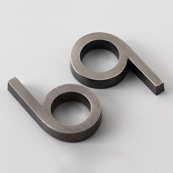 Пластина с цифровым покрытием, твердый АБС-пластик, гальваника, номер дверной таблички