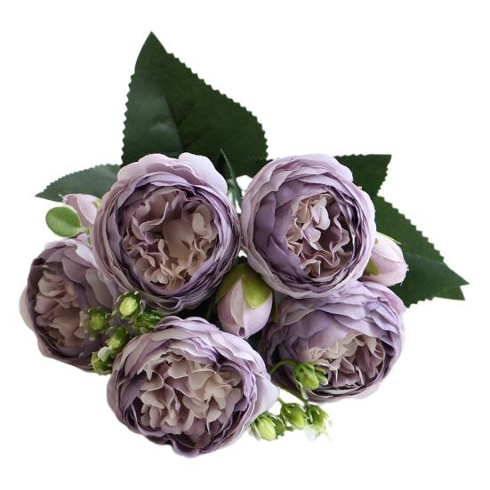 Искусственный цветок розы Водонепроницаемый Эстетический Компактный Красивый центральный элемент Искусственный цветок для офиса