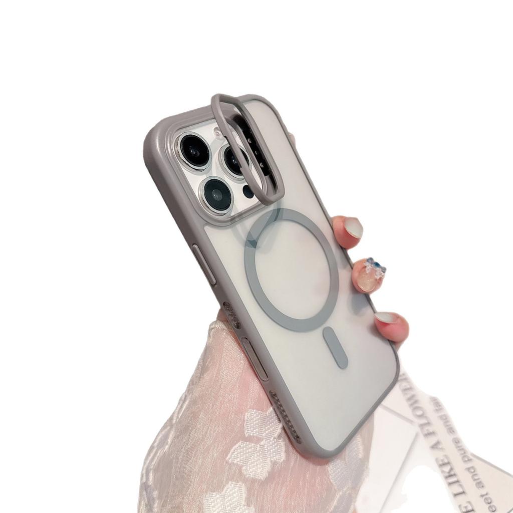 Для Apple 16promax Чехол для телефона Кнопка AI Touch для IPhone 15 Невидимая подставка Магнитная адсорбция Дышащая теплоотдача