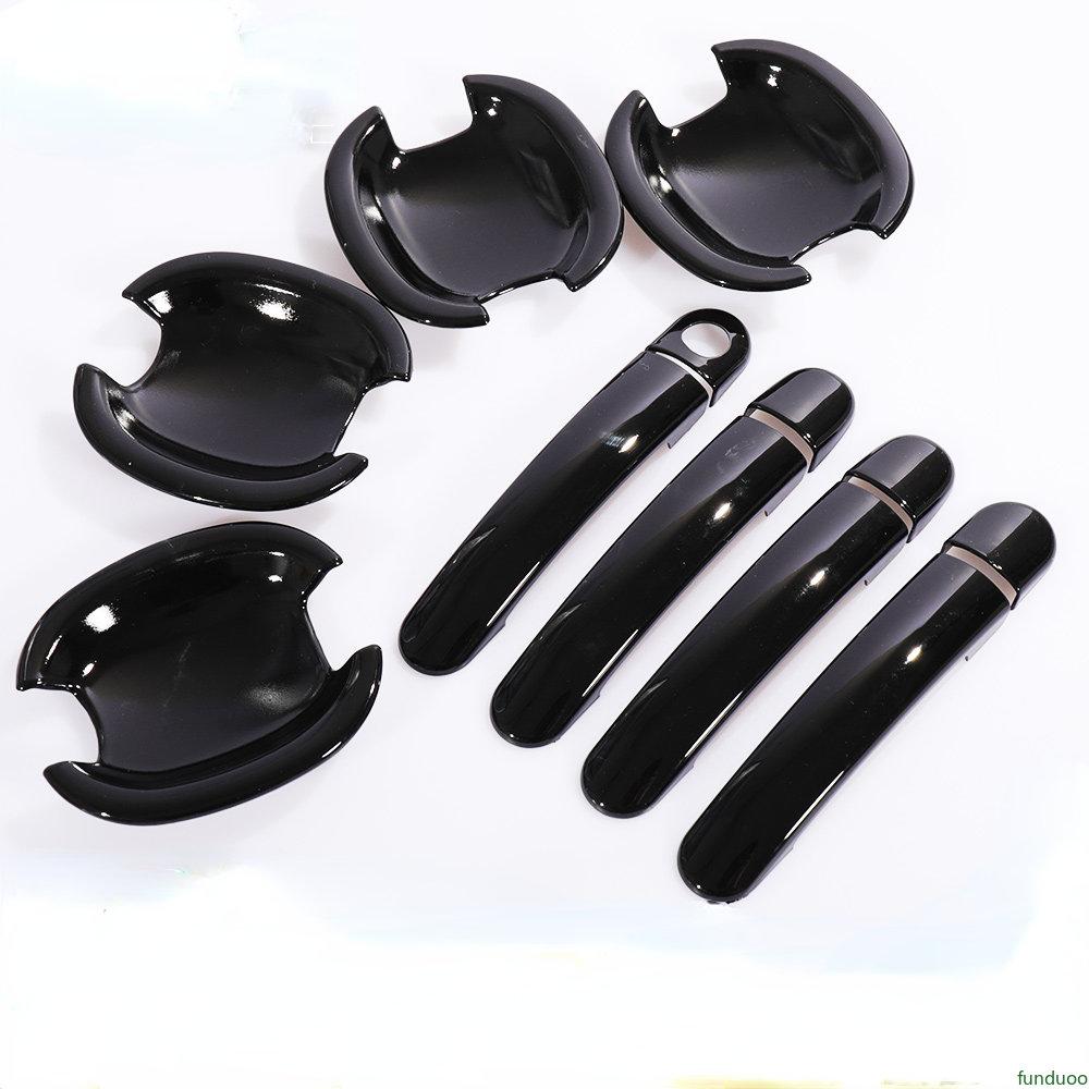 Gloss Black Chrome Car Door Handle Covers Stickers For VW Jetta 2012 2013 2014 2015 2016 Styling