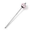 Sea Drop Kanzashi Glass 22mm Single Japanese Hair Accessory for and Other Traditional Japanese Clothing Hairpin, Glow-in-the-dark Beads, Pink, Beads,