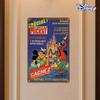 1 шт. Винтажная металлическая жестяная табличка Disney - Микки и друзья в Диснейленде Париж Ретро Настенное искусство, 20,32x30,48 см Железная декоративная табличка f