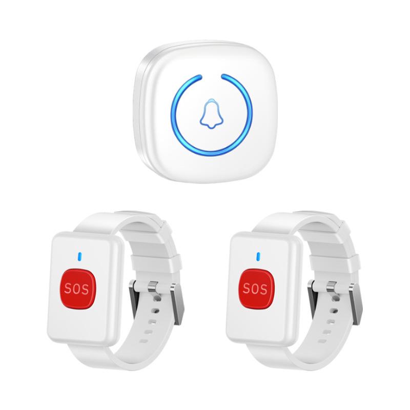 Пожилая беспроводная аварийная сигнализация со шнурком и музыкальным браслетом