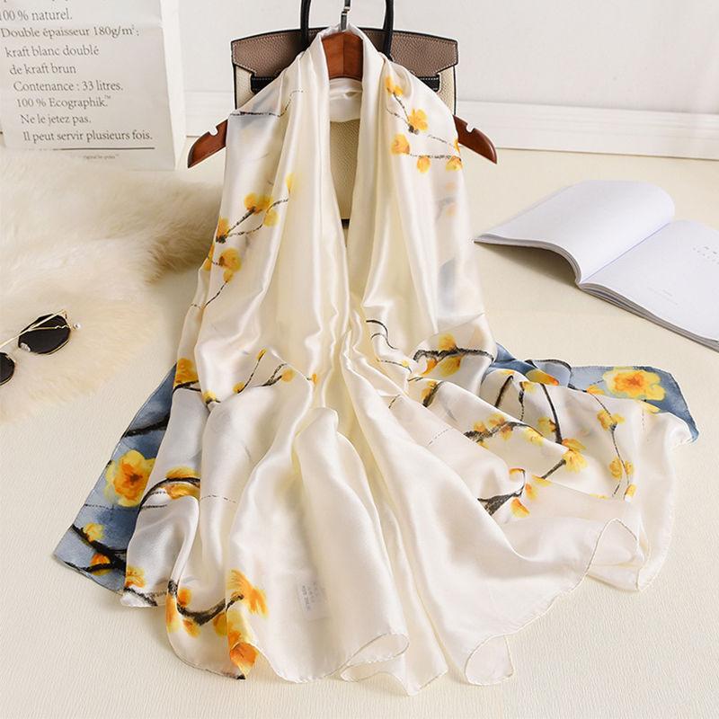 Новые шелковые шали, женские роскошные брендовые дизайнерские платки, женский шарф, палантины, хиджаб, женский платок, сумка, шарфы, Echarpe, обертывания