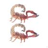 2 Pieces Plastic Scorpion Animal Model Figure