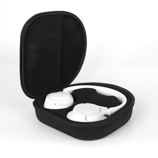 Headset Case Mesh Pocket with EAV Shockproof Handle Strap Portable Earphone Storage