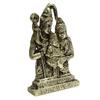 Metallic Gold Office Table Lord Shiva Family Decorative Car Gift Statue