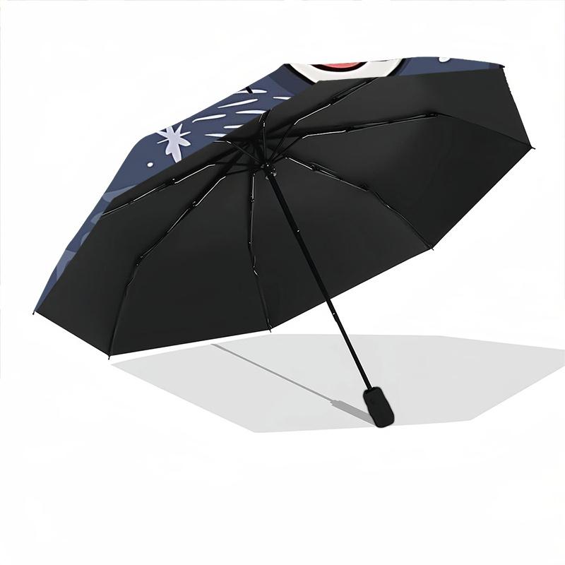 1pc Cosmic Cat Automatic Open/close Umbrella, 8-Rib sturdy structure, Portable Travel Umbrella, Parties, Everyday Use, 19