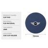 2Pcs Car Suede Coaster Anti-Slip Water Cup Pad Accessories For MINI One Cooper JCW Countryman Clubman Cabrio Paceman Coupe dymfu11